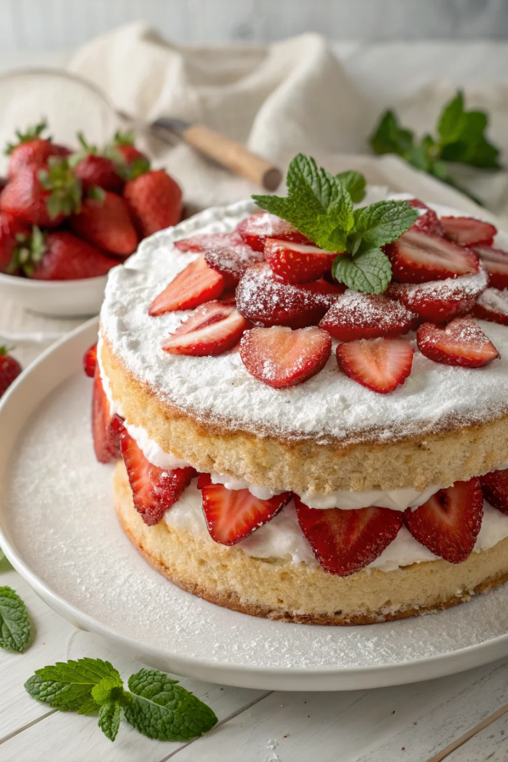 Strawberry Angel Cake