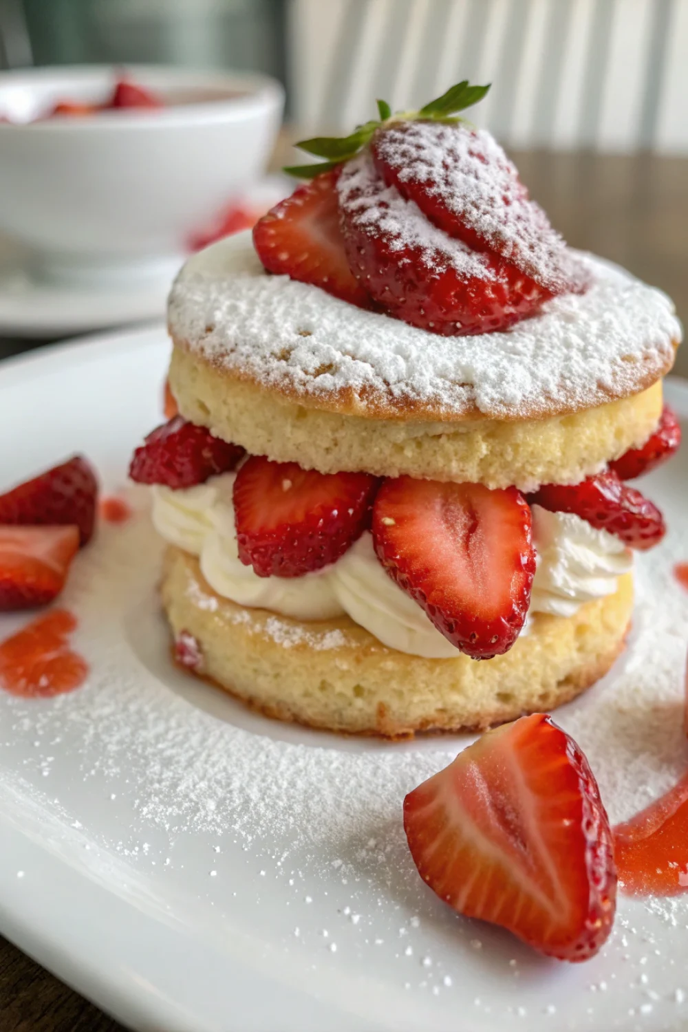 Sugared Strawberry Shortcake