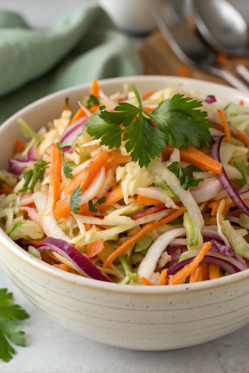 Tangy Vinegar Coleslaw