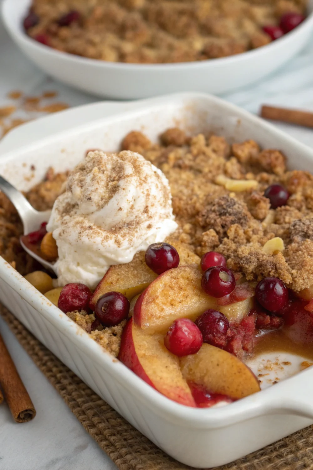 Thanksgiving Cranberry Apple Crisp