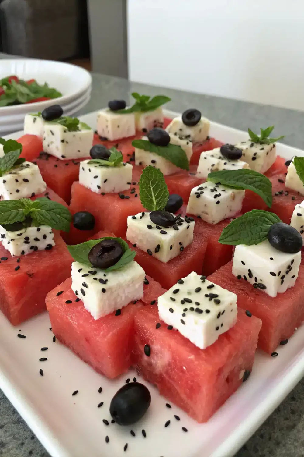 Watermelon Feta Bites