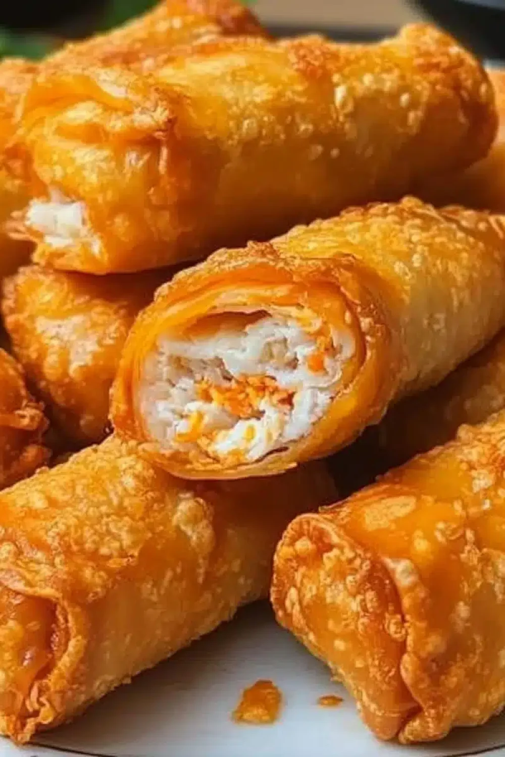 air fryer buffalo chicken egg rolls