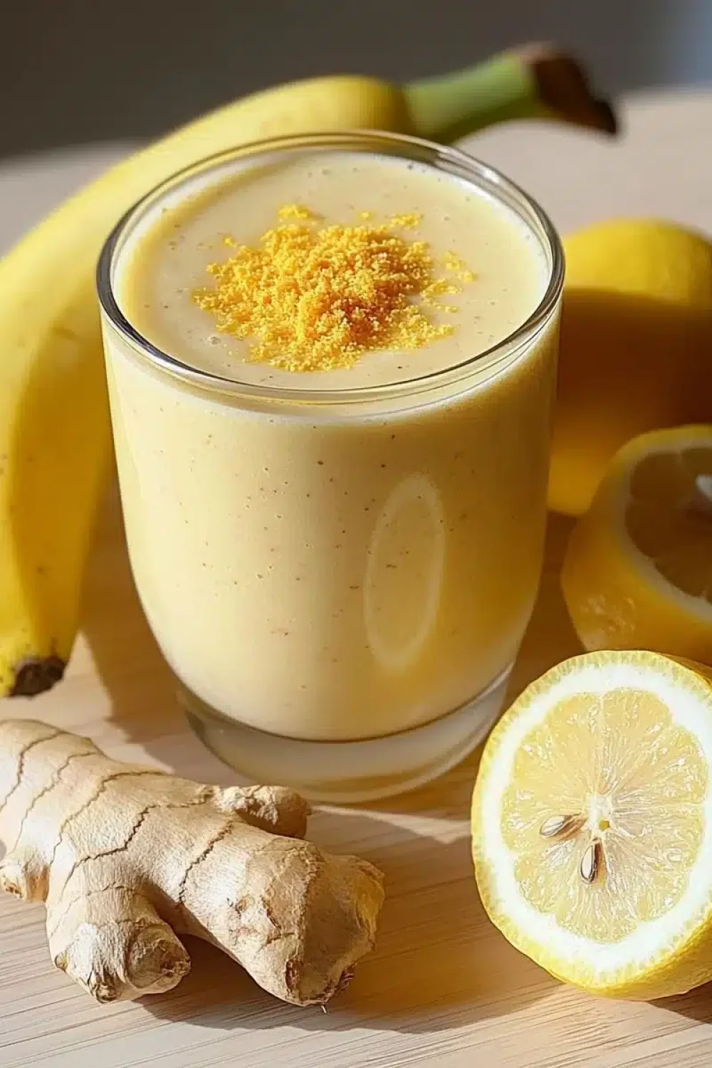 banana lemon ginger smoothie
