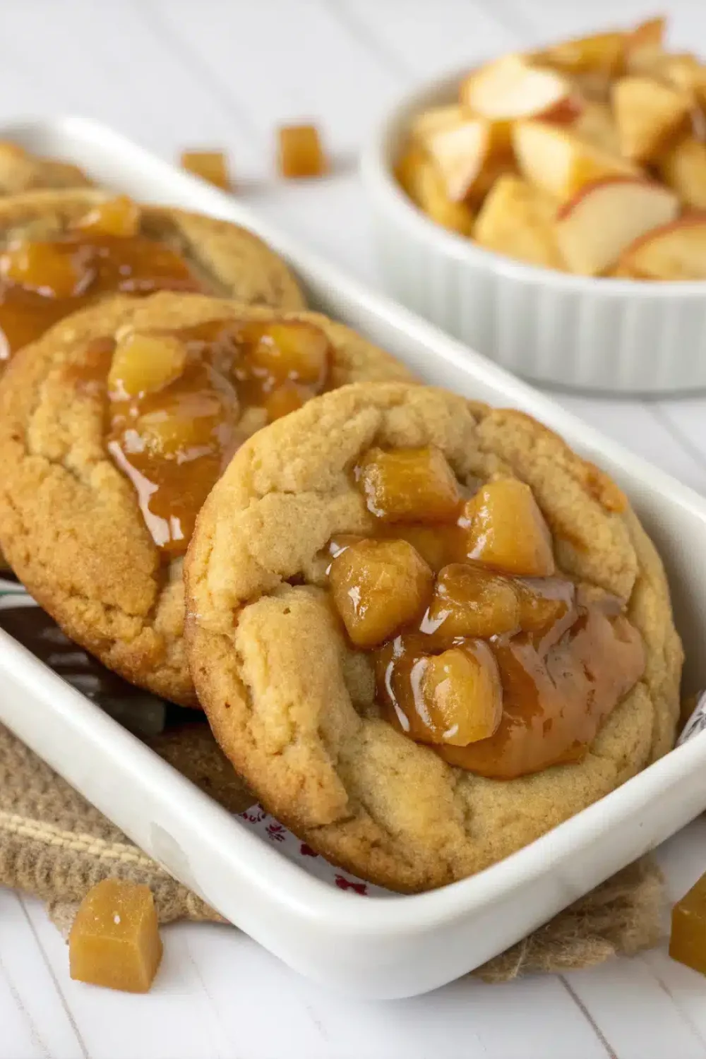 caramel apple cookies