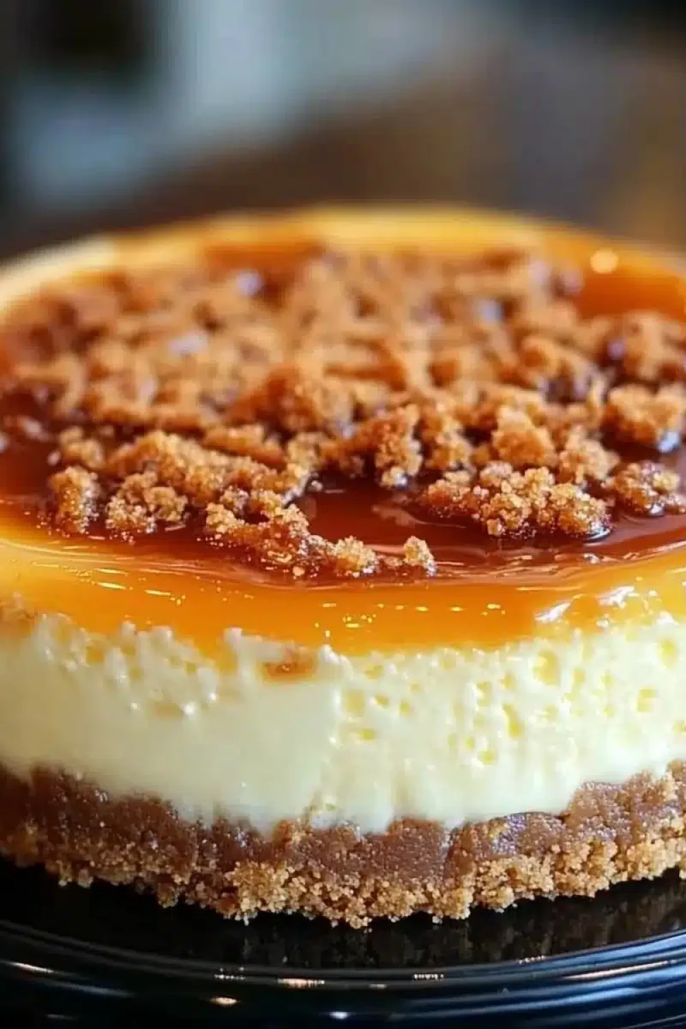 cheesecake with creme brulee topping