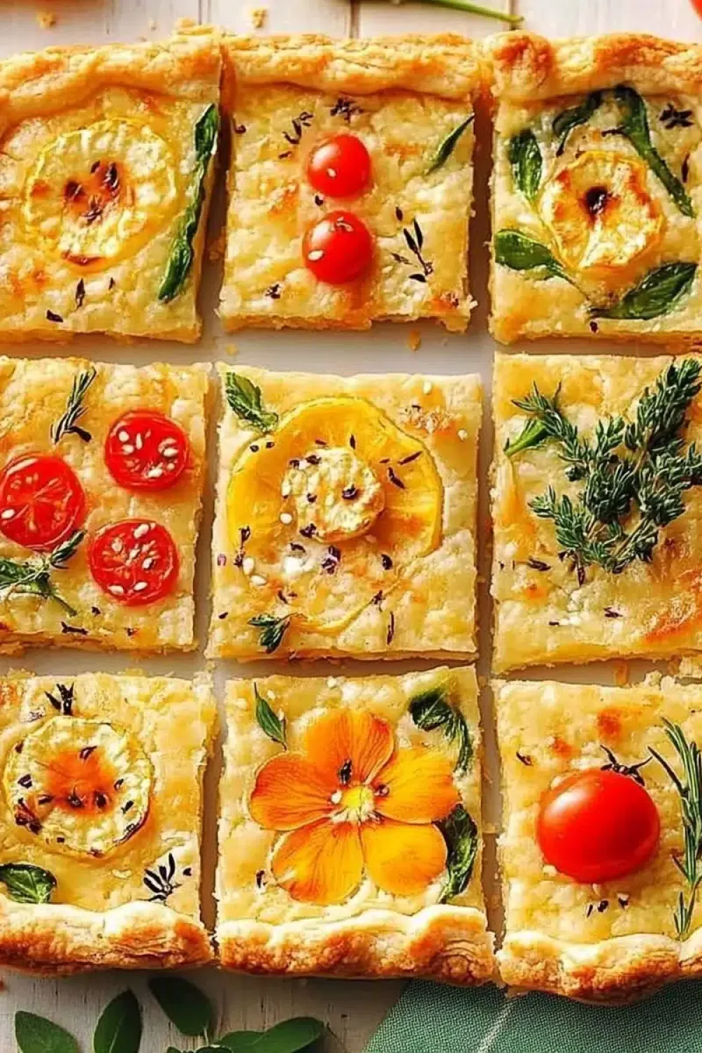 cheesy vegetable garden tart
