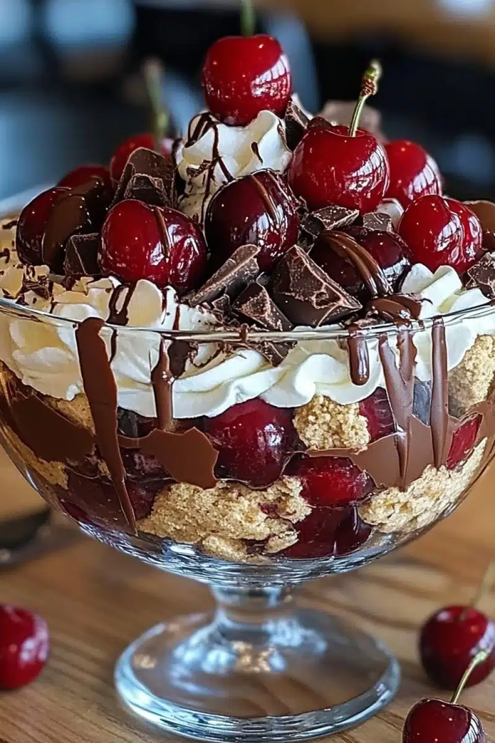 cherry chocolate trifle
