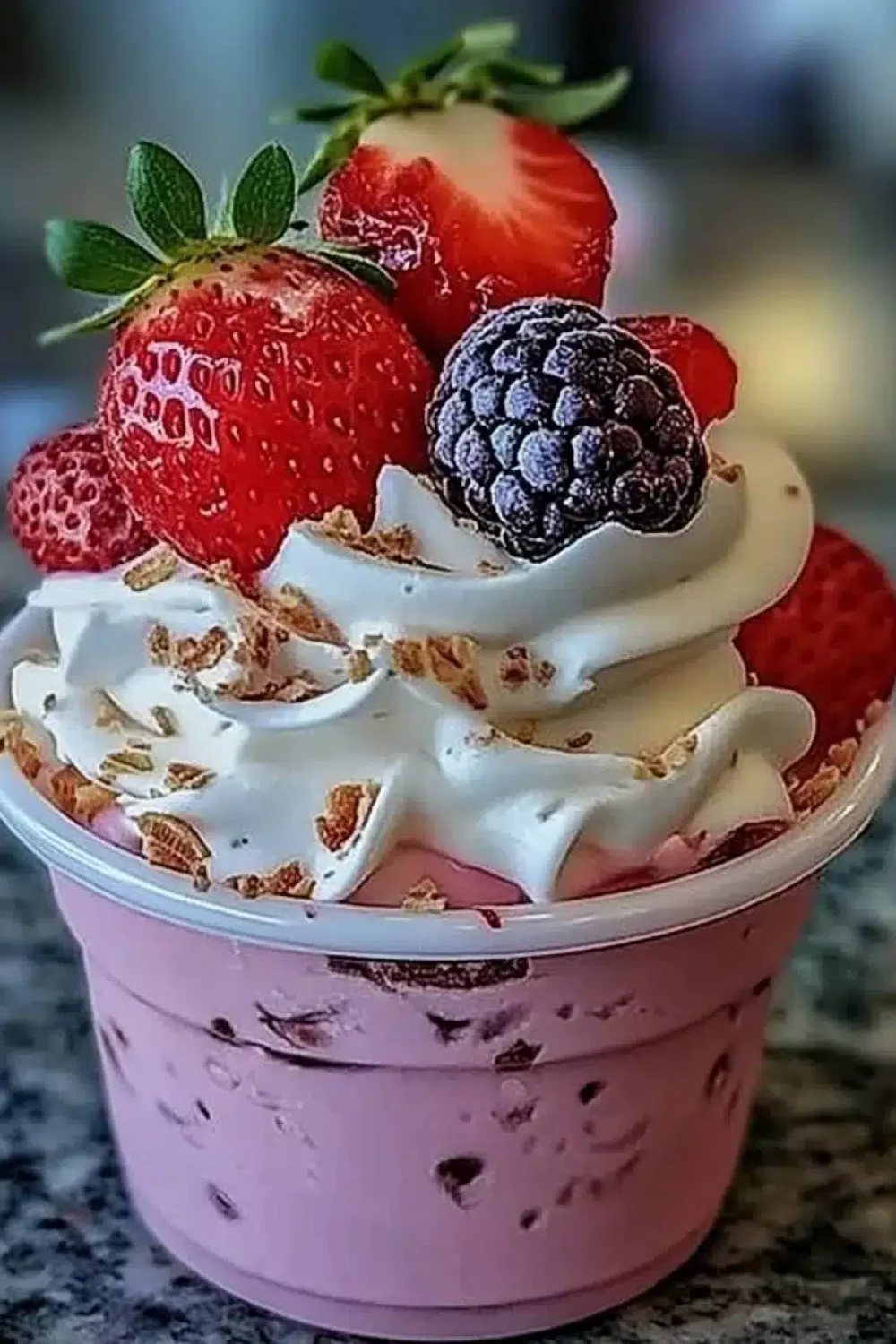 creamy strawberry vanilla delight