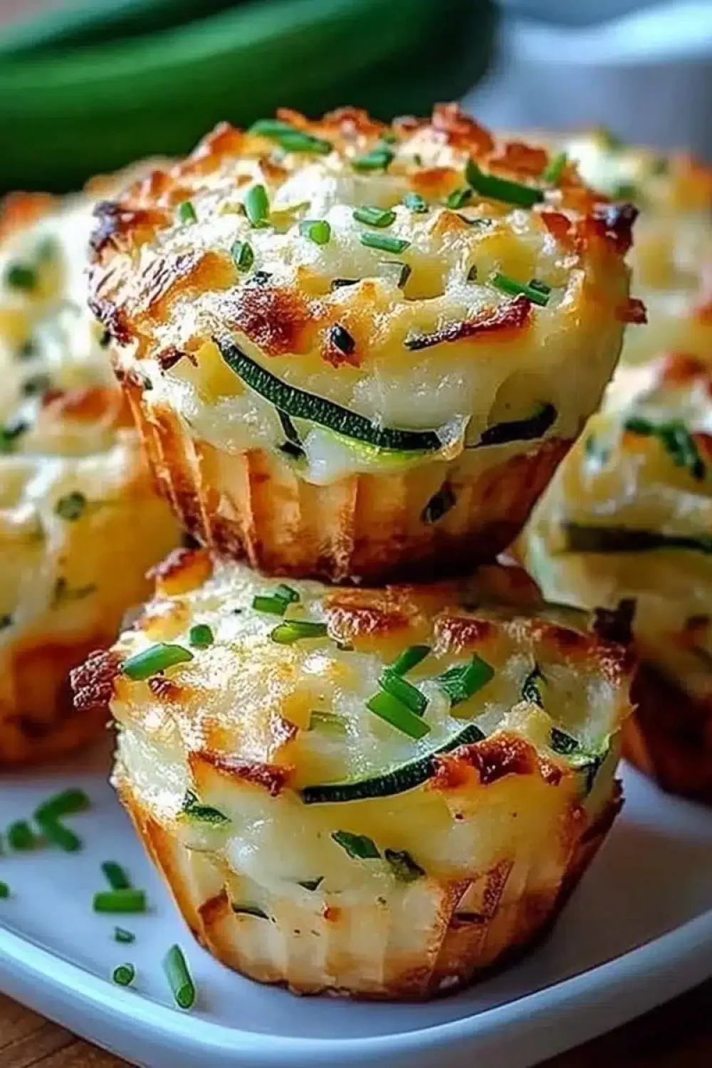 crispy parmesan zucchini potato muffins