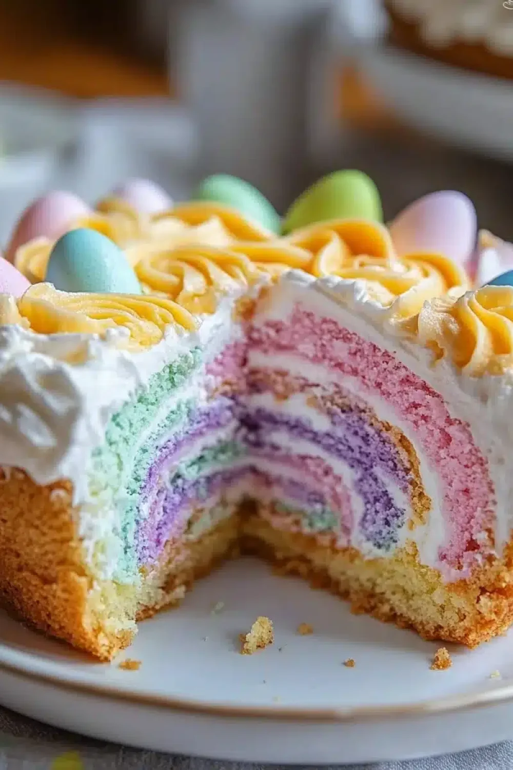 easter swirl cake