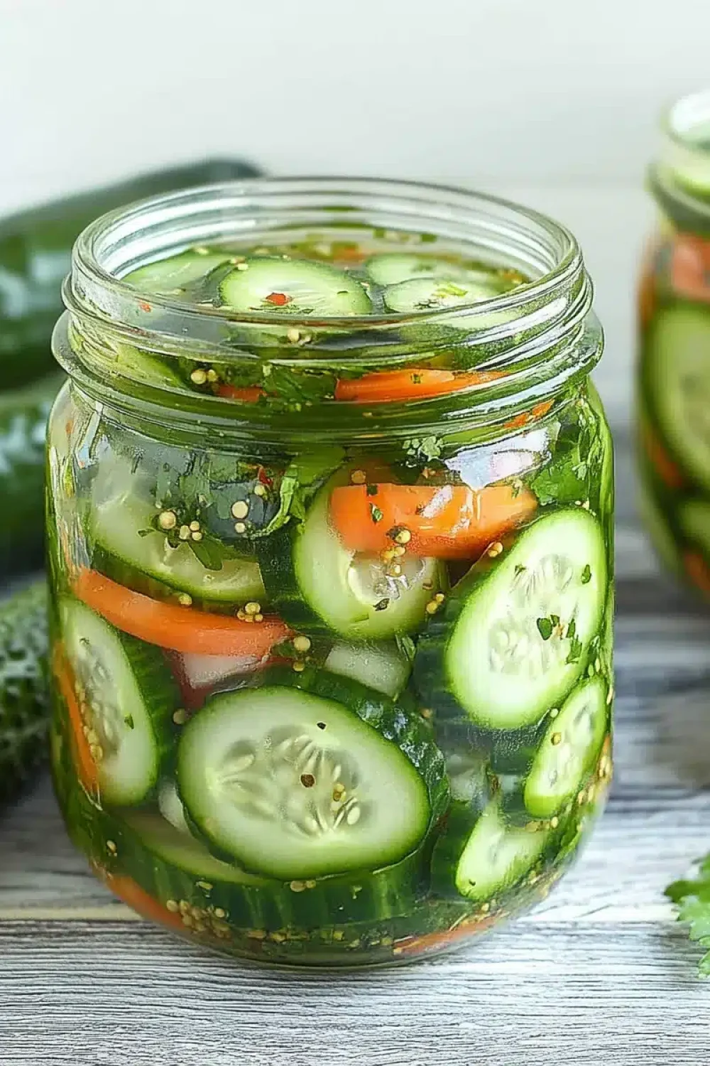 fresh pickled cucumber salad