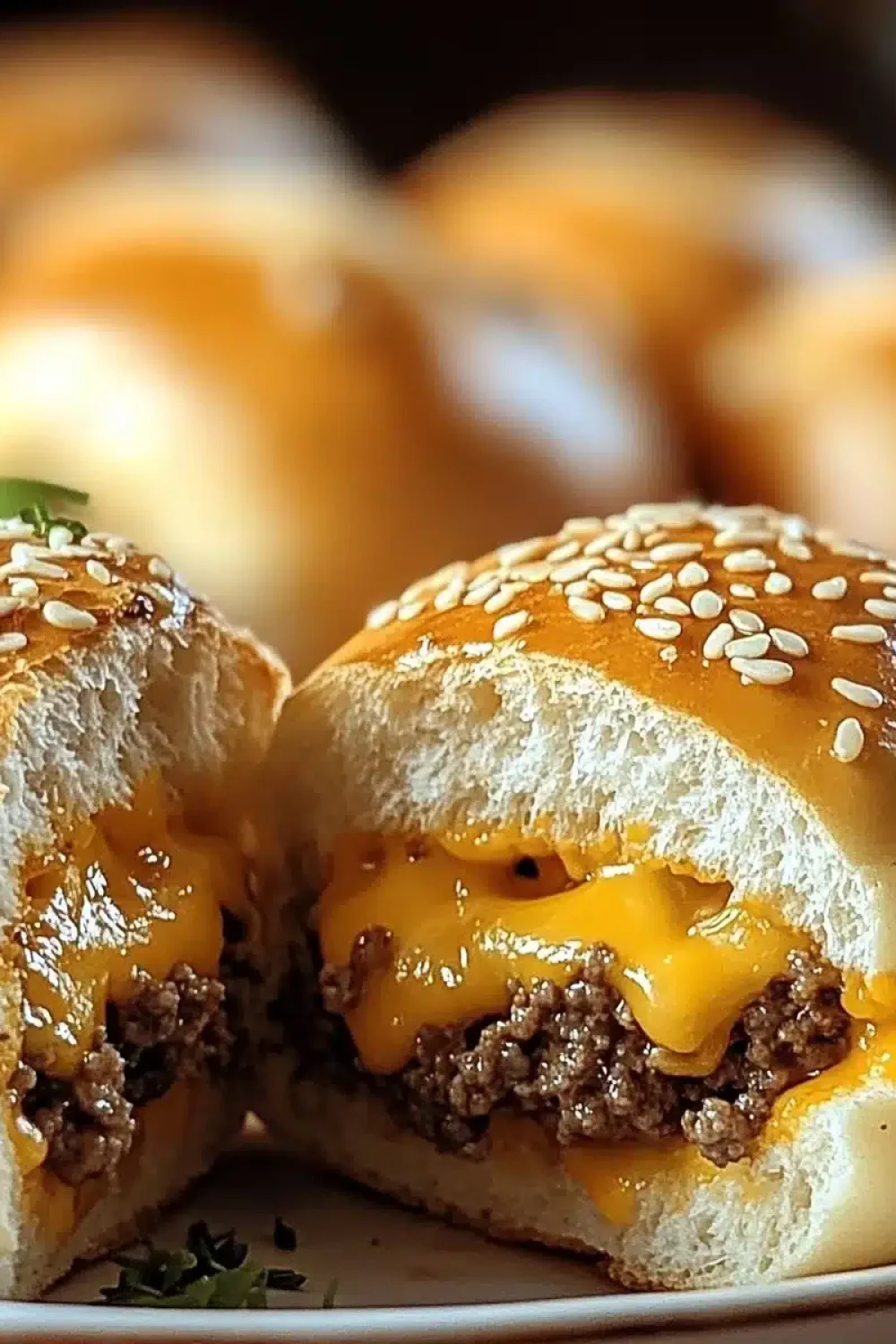 garlic parmesan cheeseburger bombs