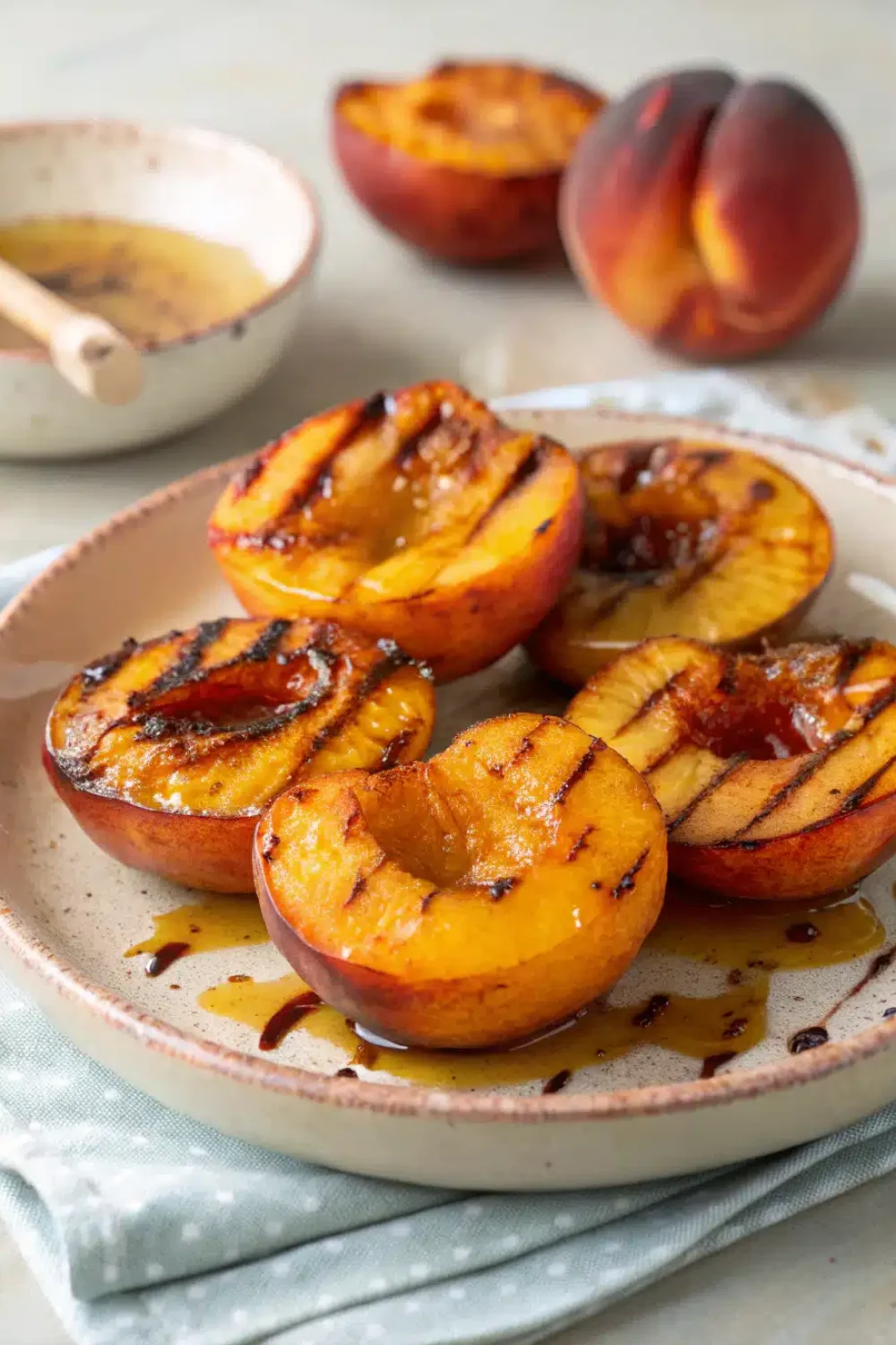 grilled peaches