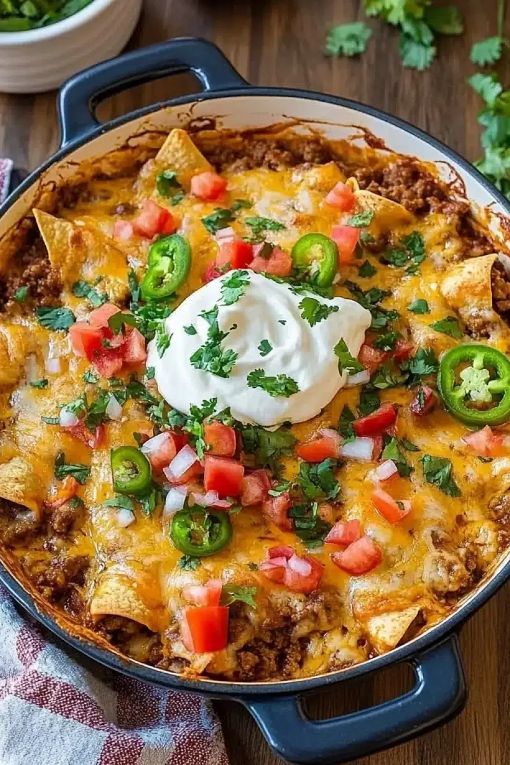 ground beef enchilada casserole