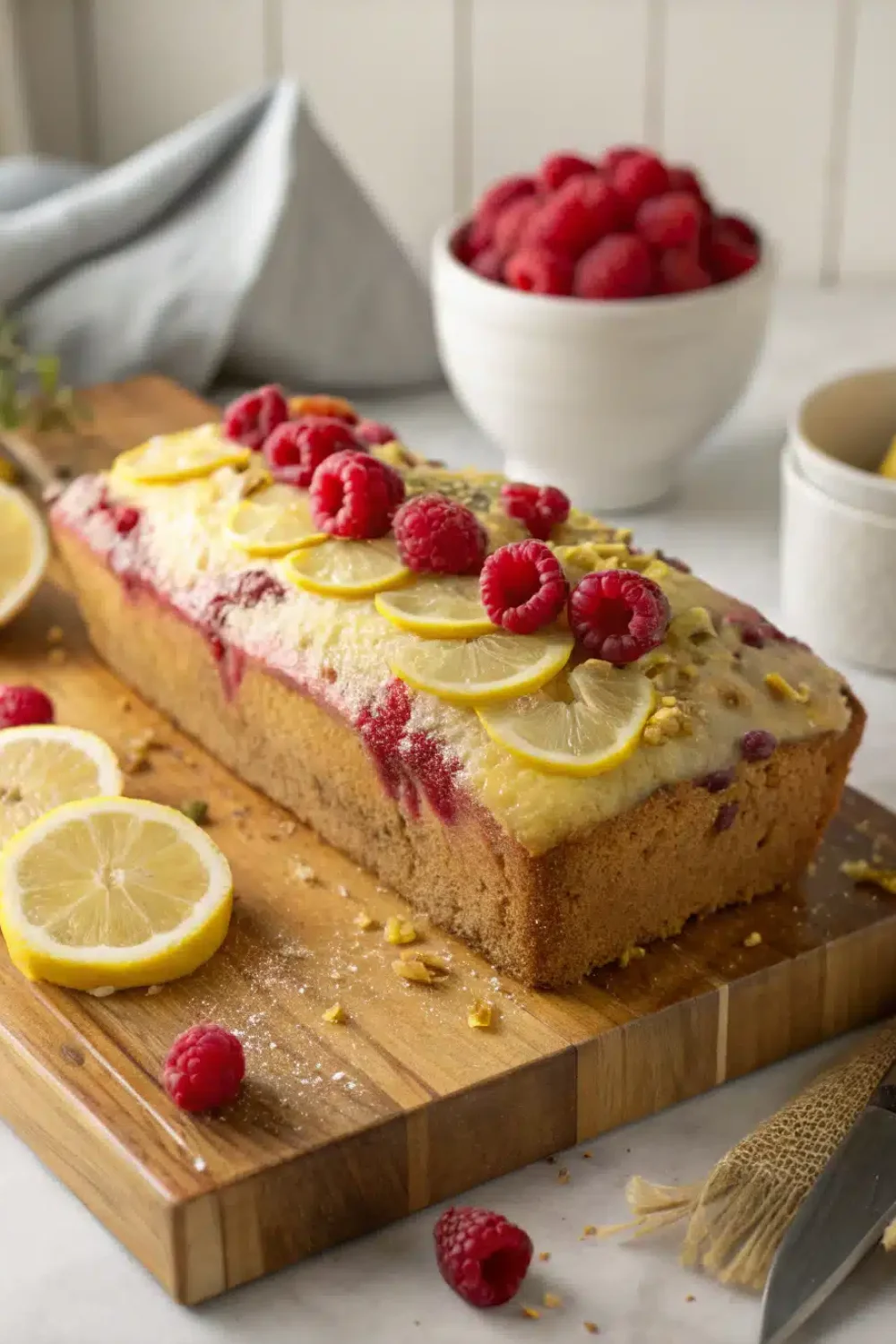 lemon raspberry loaf
