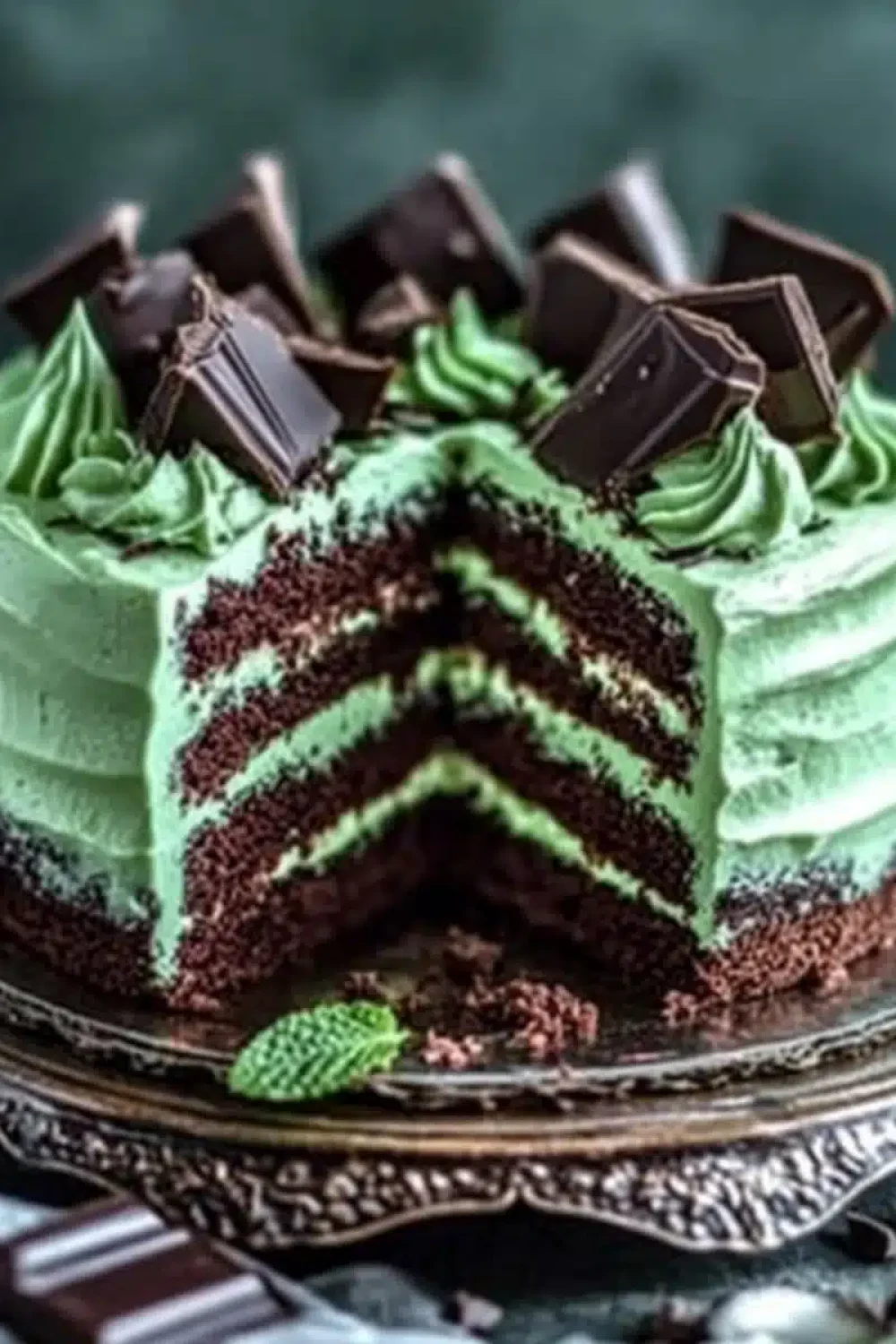 mint chocolate fudge cheesecake cake