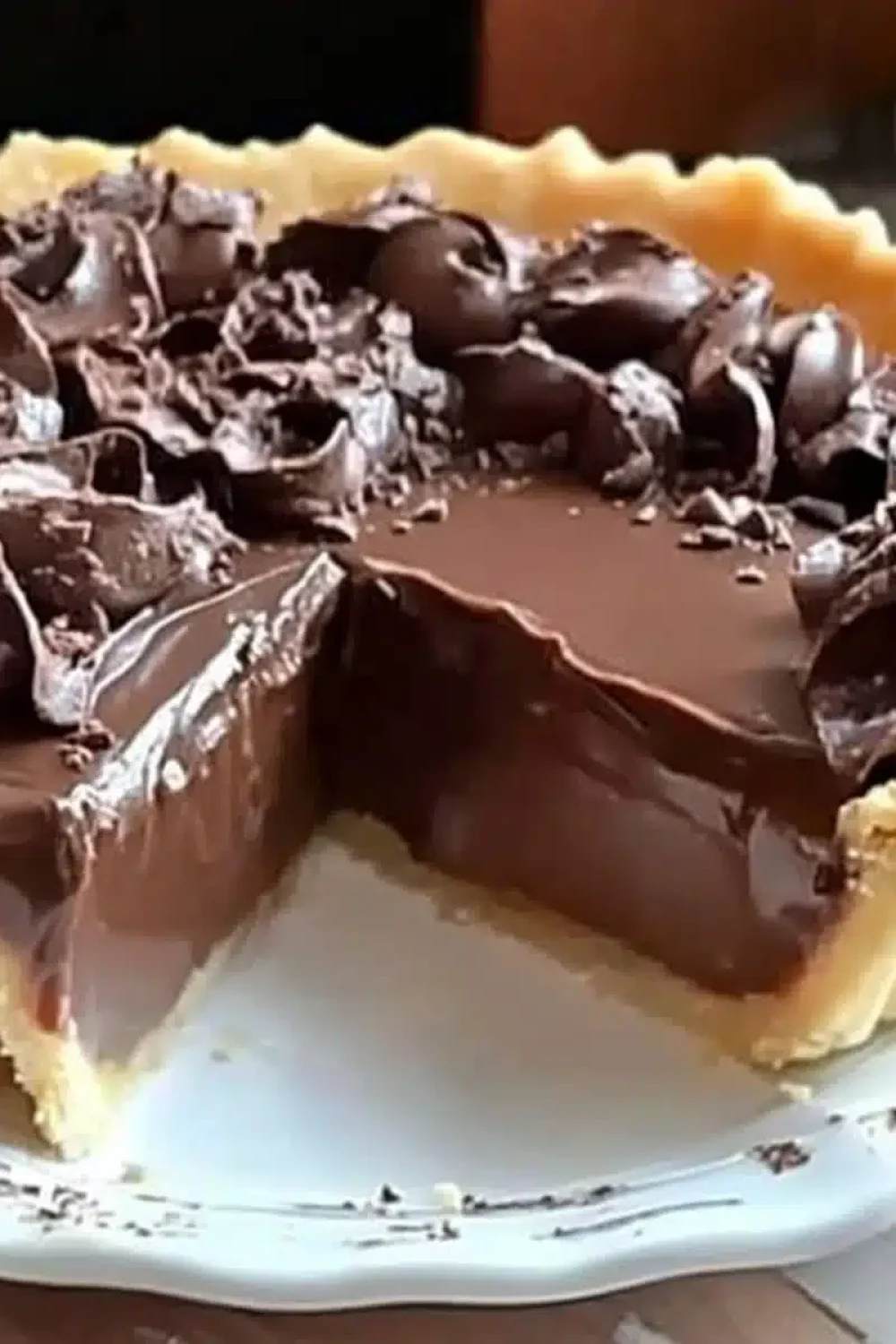 old fashioned chocolate pie 1