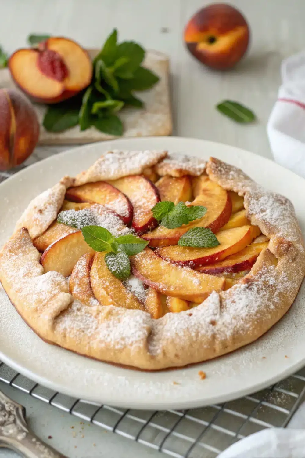 peach galette