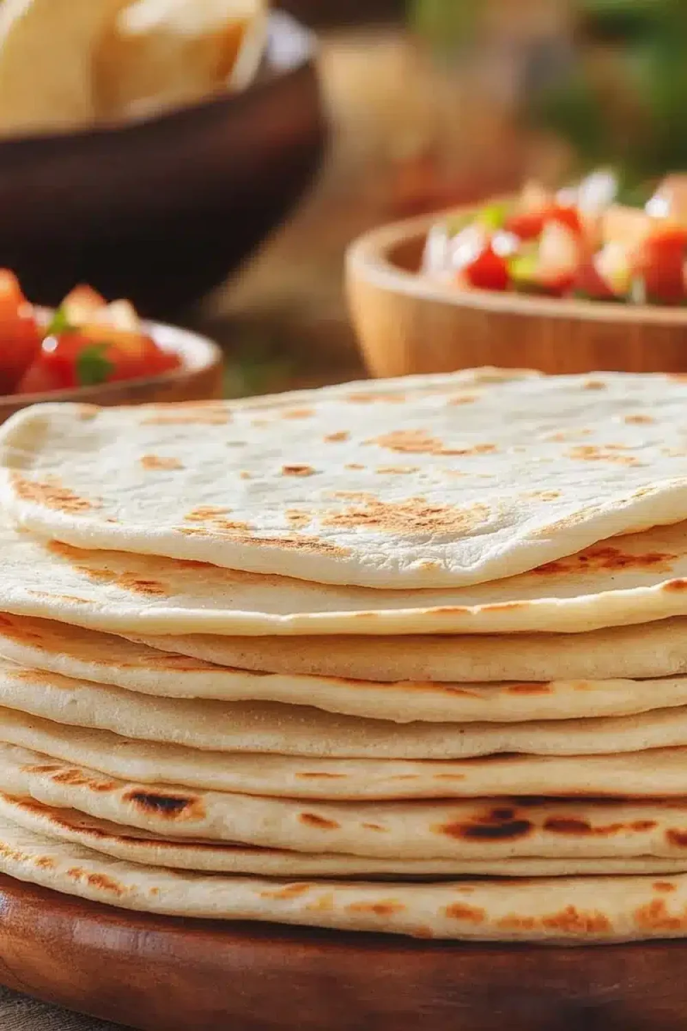 perfect homemade flour tortillas
