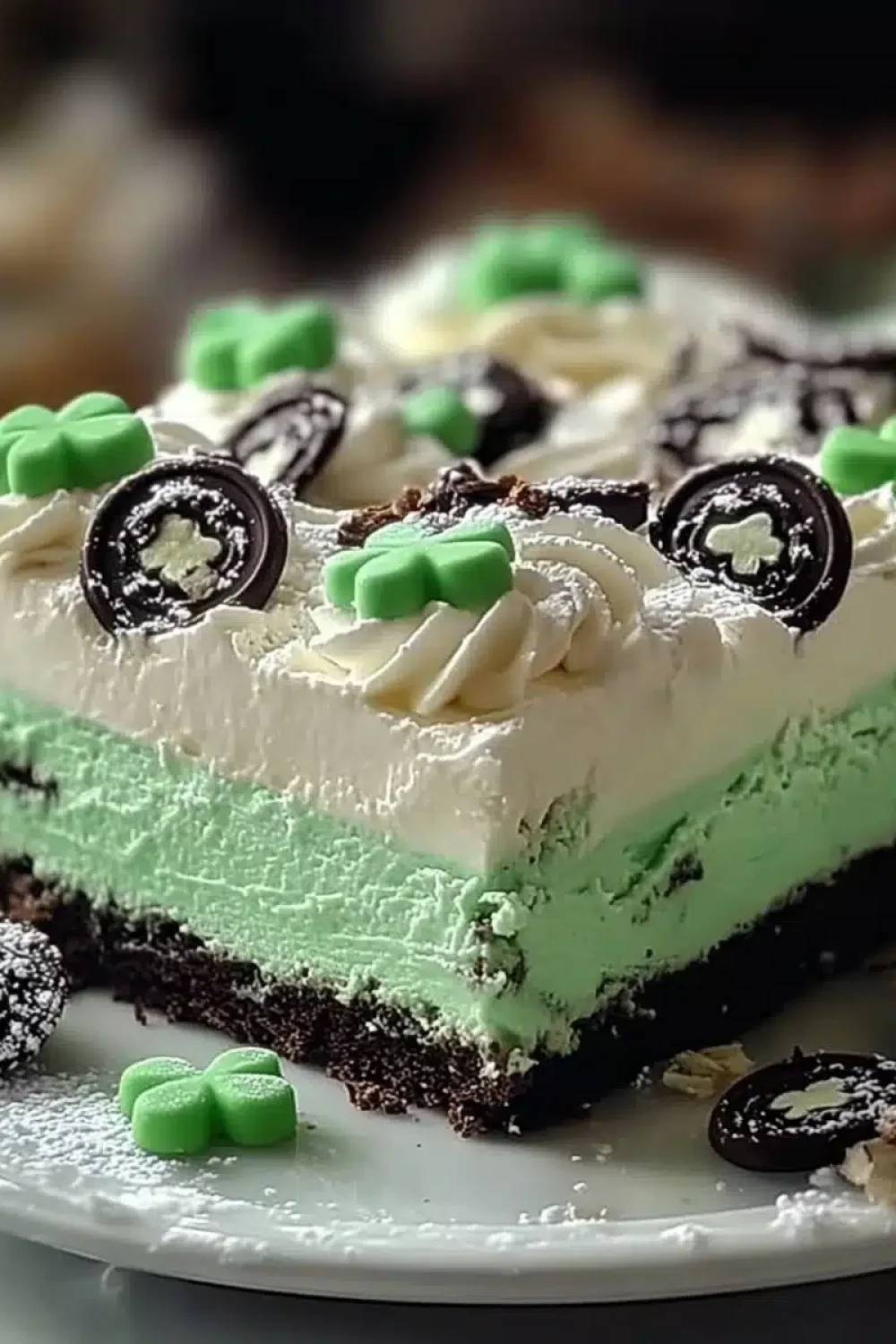 shamrock shake dessert lasagna