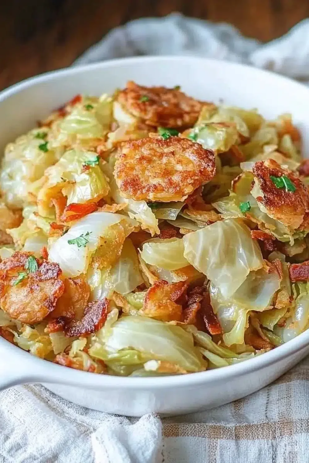 southern fried cabbage