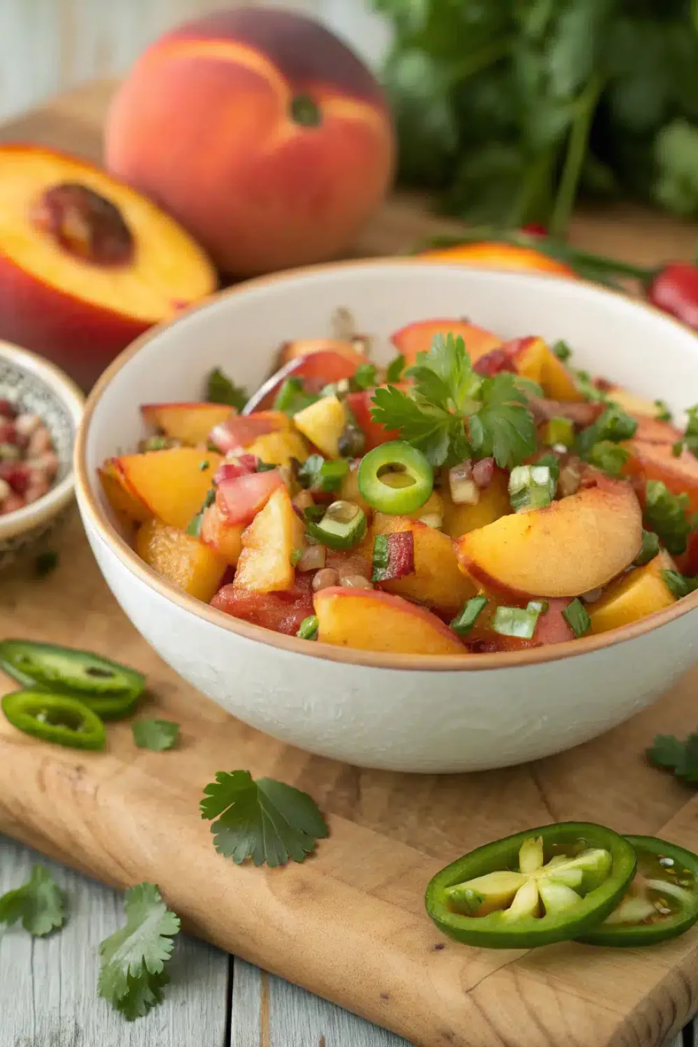 spicy peach salsa