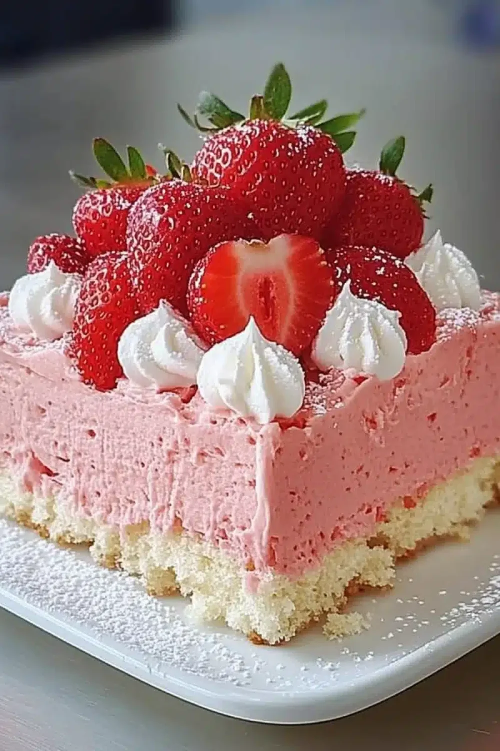 strawberry angel food cake