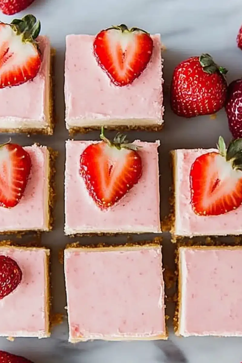 strawberry cheesecake bars