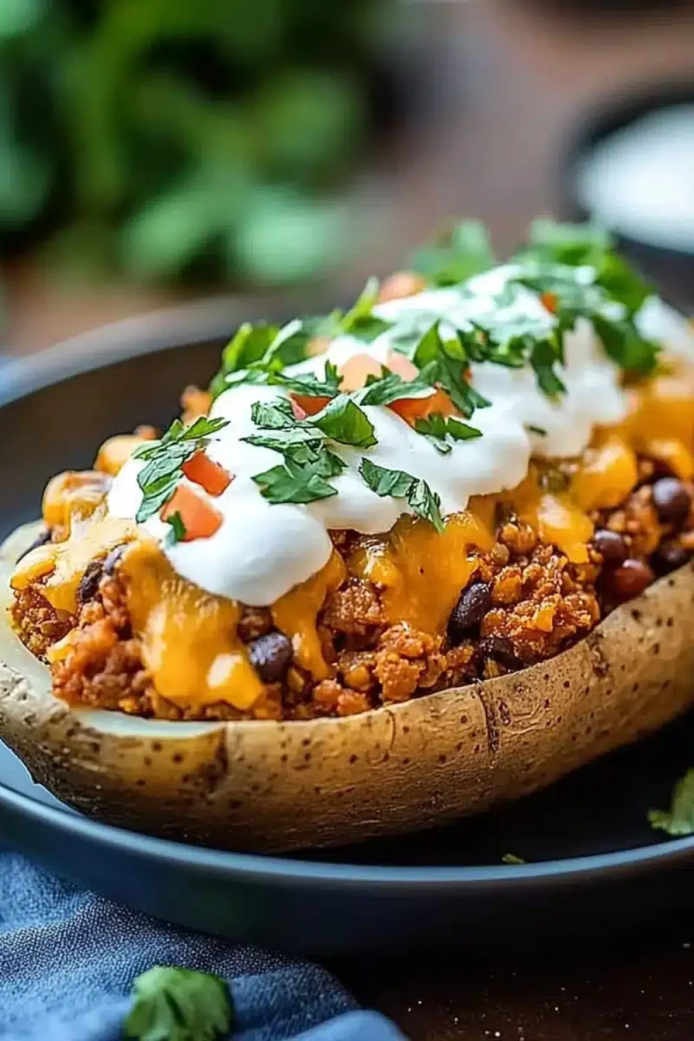 taco stuffed baked potatoes