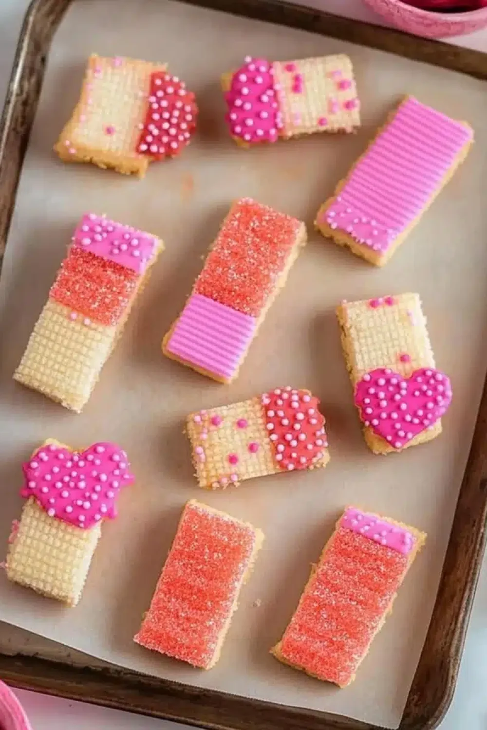 valentine sugar wafer cookies