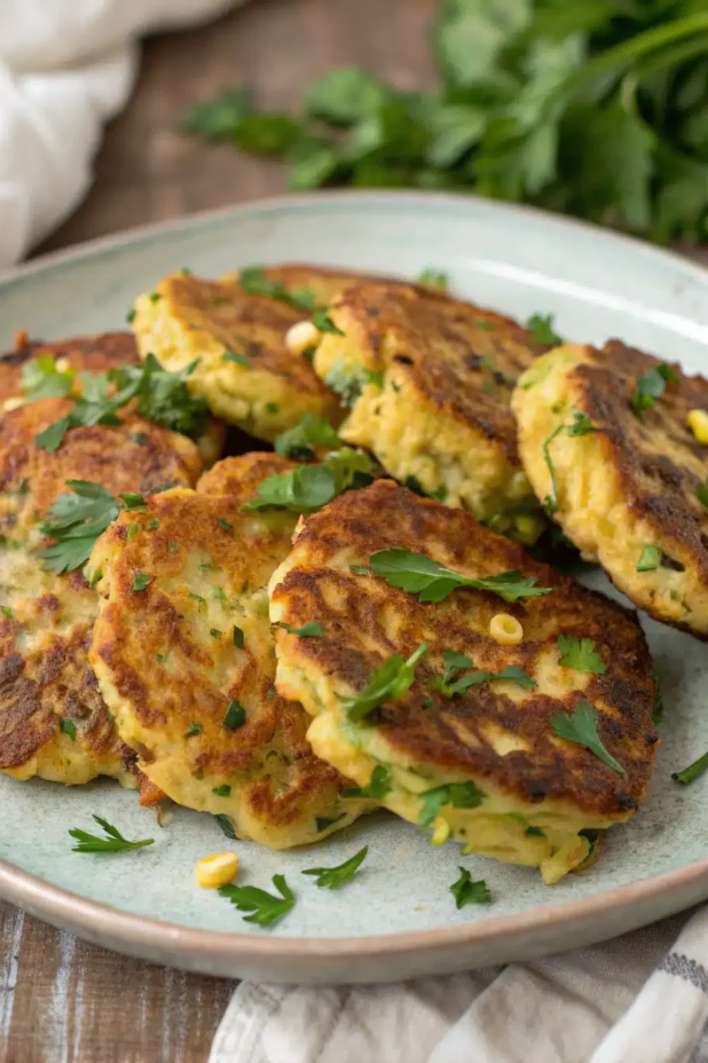 zucchini corn fritters